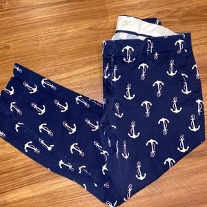 J Crew Navy Boater Pants